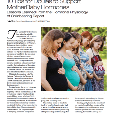 10 Tips for Doulas to Support MotherBaby Hormones