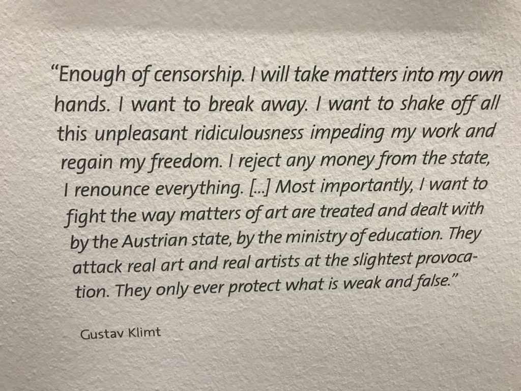 Gustav Klimt - Leopold Museum 2018 Quote